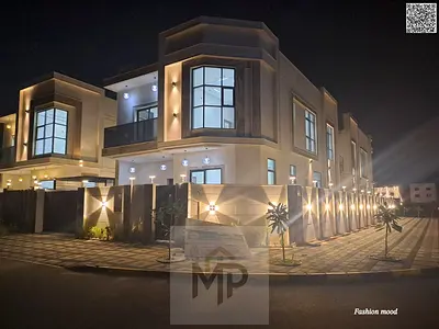 Corner Villa for sale | ajman| al zahia area | 5 master rooms, majlis, 2 halls, maid room| freehold | negotiable price.
