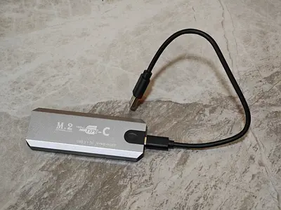 1TB NVMe SSD with Enclosure (Type-C) High Read/Write Speed