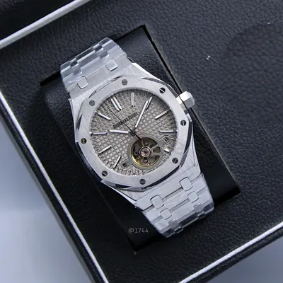 Stainless Steel Men’s Automatic Master Copy Watch with Open Heart Dial