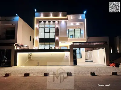 Villa for sale | ajman| al helio2 area | 5 master rooms, majlis, hall, maid room, roof| freehold | negotiable price.