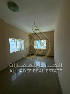 A spacious 2-bedroom apartment for rent in Al Majaz 1, Sharjah, featuring two master bedrooms, makin