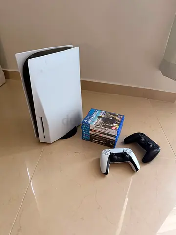 Sony PlayStation 5 Console with 2 DualSense Controllers and Games