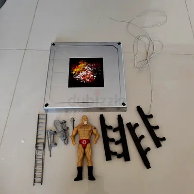 Wrestling ring with characters