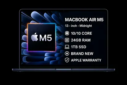 MACBOOK AIR M5 13” 24GB RAM | 1TB SSD | MIDNIGHT