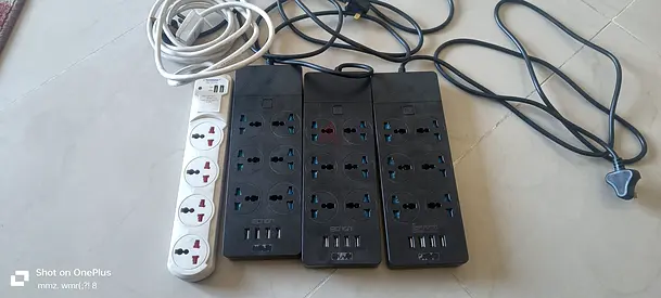 Bundle of Power Strips and USB Extension Boards - Used