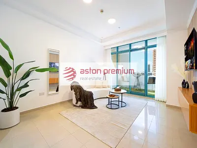 Fully Furnished 1BR | Stunning Marina and Sea View