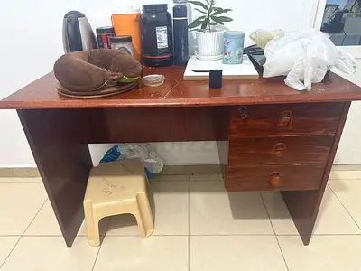 Used Wooden Study/Computer Desk with 3 Drawers