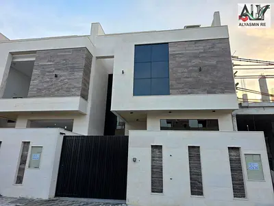 Villa for sale in Ajman, Al Helio 2 area. The villa consists of 5 master rooms, a sitting room, a hall, a maid’s room, freehold for all nationalities,