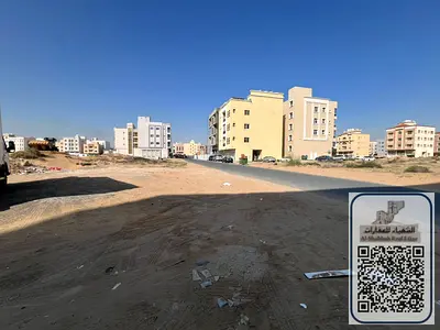 للبيع قطعة ارض سكني تجارى منطقة العالية عجمان مساحة الارض 2740 قدم تصريح ارضي+3 طوابق على شارع اسفلت