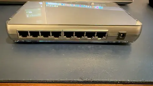 3Com Gigabit 8-Port Ethernet Switch — Used, Working (No Power Adapter)