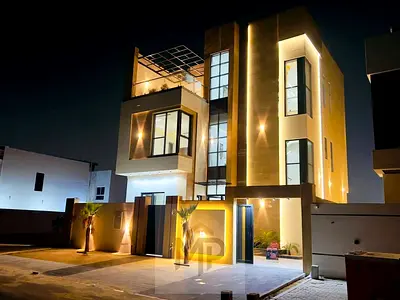 Luxury villa with private pool in one of Ajman's most prestigious areas, prime location close to all amenities, including electricity, water, air cond