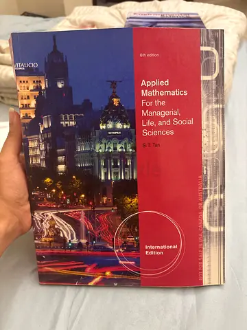 Applied Mathematics for the Social and Management Sciences (International Edition) - 6th Ed.
