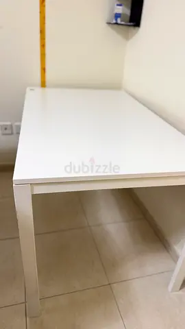 Ikea Melltrop table with 6 Addes chair (White)