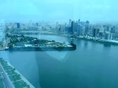 اطلالة بحرية|تكيف مجانا|مساحة واسعة|جم ومسبح|خزائن|غرف ماستر
