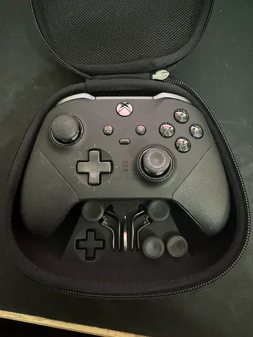 Xbox Elite-style Wireless Controller with Carry Case and Thumb Grips
