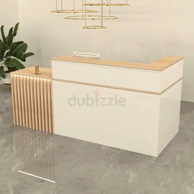 Minimalist Modern L-Shaped Reception Desk