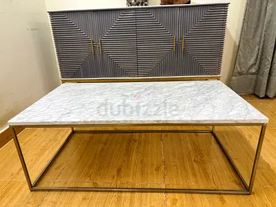 West Elm Marble Top Coffee Table