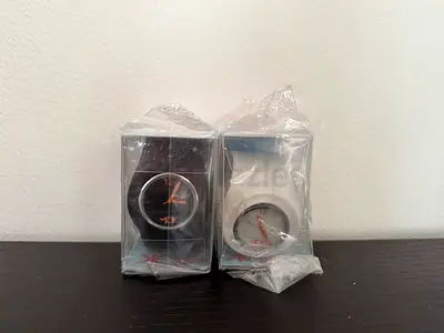 2 Tick-Tok Original Unisex Slap-On Watches - Silicon White and Black