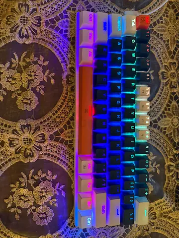 Compact RGB Mechanical Keyboard - 60% Layout, Hot-Swappable