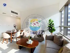 Furnished 2-Bedroom with balcony, partial sea view