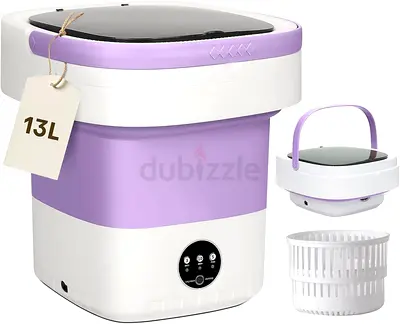 3194 - Portable Washing Machine, 13L Large Capacity Mini Washer with Spin Dryer, 3 Modes Deep Cleani