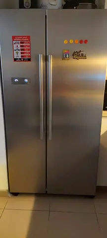 Siemens freestanding side-by-side refrigerator (stainless steel) - good condition