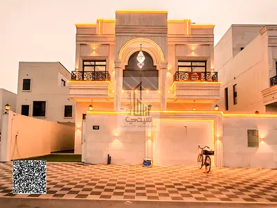 Luxury villa with classic design and stone facade for sale in Al Zahia, Ajman