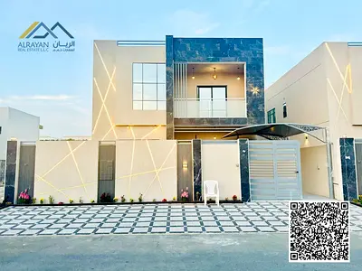 فيلا مريحه بطابع هادئ  تحفة معمارية فريده  منزل دافئ  لجميع أفراد العائلة علي شارع رائيسي  متاحة للا يجار في منطقه راقية بعجمان وسط الخدمات منطقة الزا