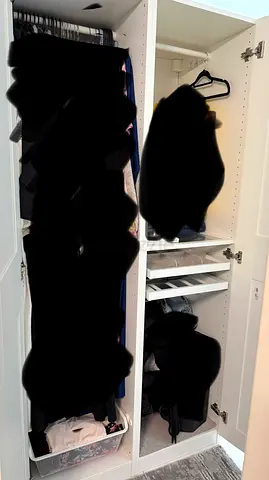 Wardrobe with Hanging Clothes and Shelves - Used, Good Condition