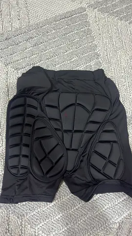 Padded Protective Shorts for Sports - Size Medium, Black