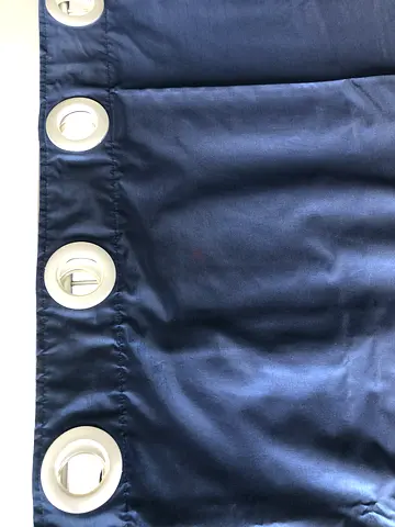 Premium Custom Blackout Eyelet Curtains (1 Pair) | Midnight Blue / Navy Blue | Mint Condition