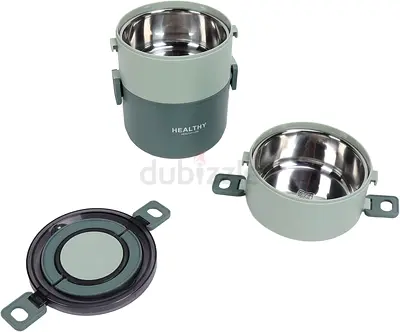Portable Stainless Steel Insulated Lunch Box / Food Container - 3 Tier