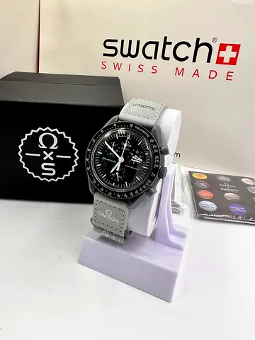 Omega speedmaster swatch with box