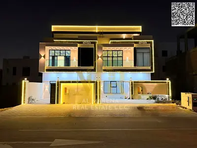 Two-story villa with 5 bedrooms in Al Yasmin, at a special price including registration and ownership fees, in one of the most prestigious areas of Aj