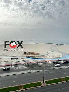 1BR hall first line Ajman Corniche sea view near Al Safeena Roundabout, central AC, prime location,