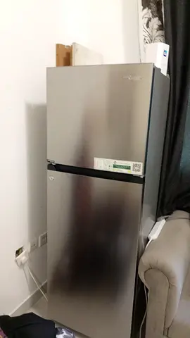 Used Silver Top-Freezer Refrigerator - Good Working Condition
