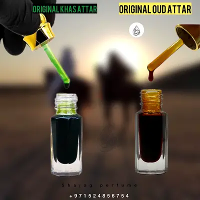 Original Khas  Oud Attar - Concentrated Oil Perfumes (Pair)