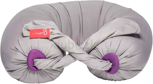 BBHugme U-Shaped Nursing / Feeding Pillow (stone) - gently used