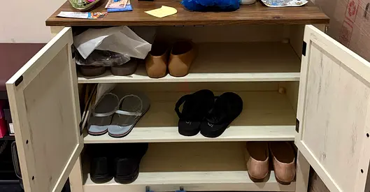 Wooden Shoe Cabinet