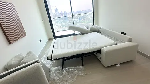 Ikea vimle L shape sofa bed Beige Light Grey Fabric Sofa Bed - 3 Seater with Pull-Out Mattress