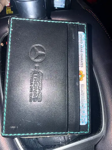 Mercedes AMG Petronas Black Leather Card Holder