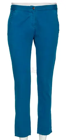 See by Chloe Bright Blue Cotton Pants S