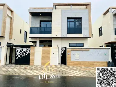 A villa with a price including electricity, water and air conditioning on the main street, ready to move in, in the most prestigious areas of Ajman.