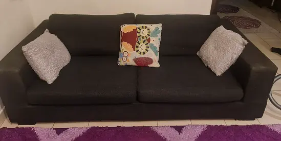 Set of 3 gray sofa in good condition from home center.