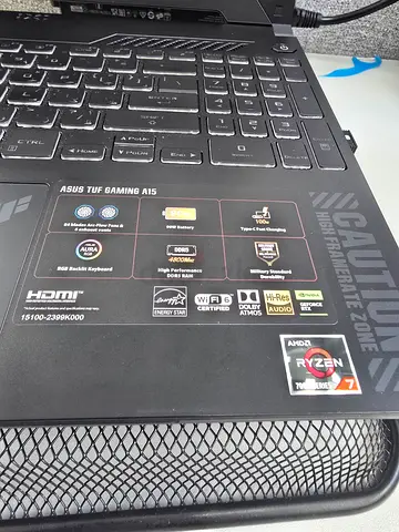 Asus tuf A15 i7 7435HS