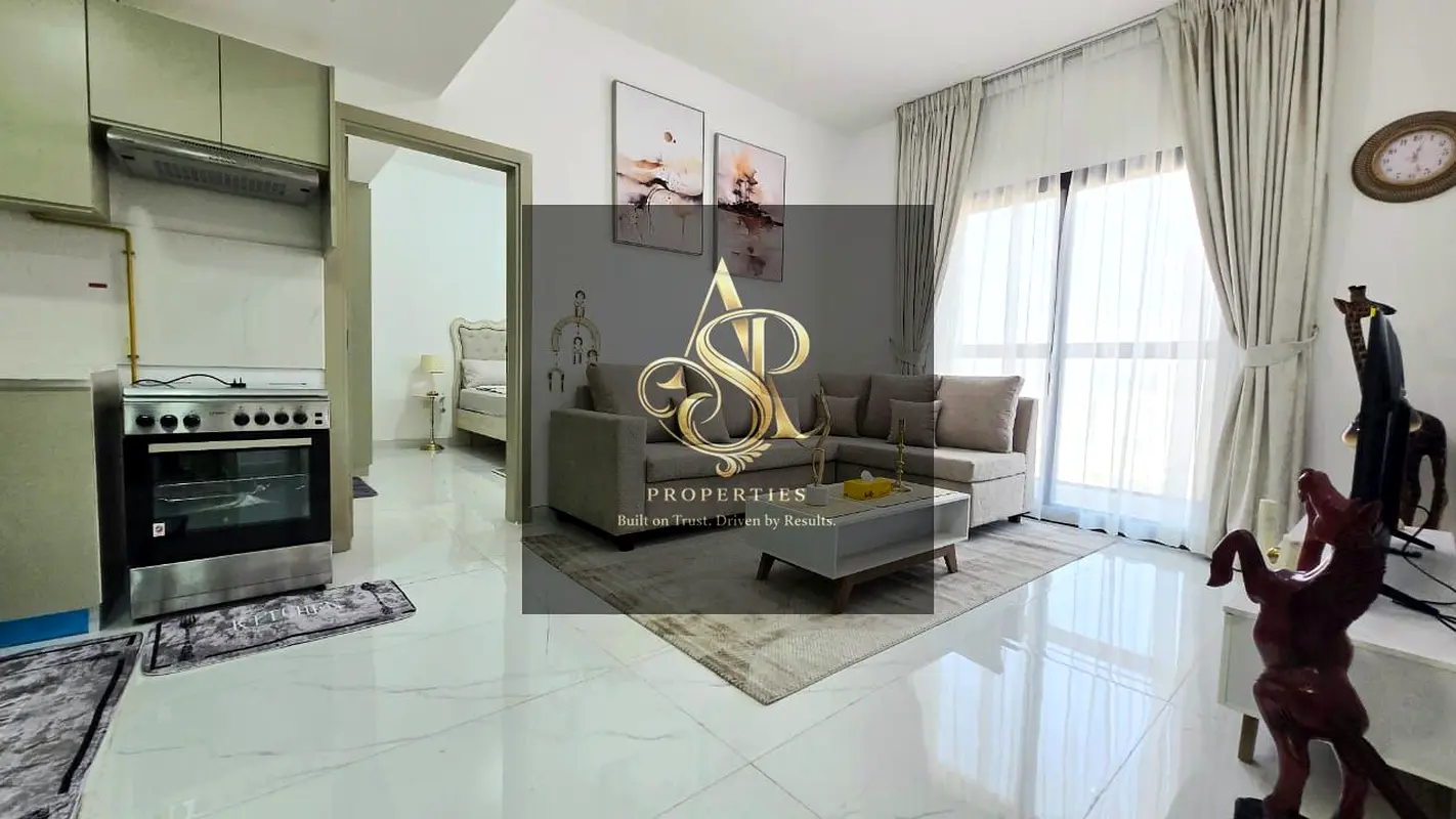 شقة مفروشة بغرفتي نوم | Equiti Arcade Al Furjan | الشرفة وإطلالات على المدينة