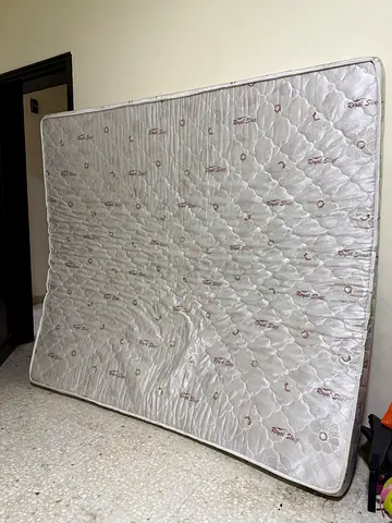 2 Used double mattress — needs cleaning/repair(Royal Sleep and Pan Emirates)