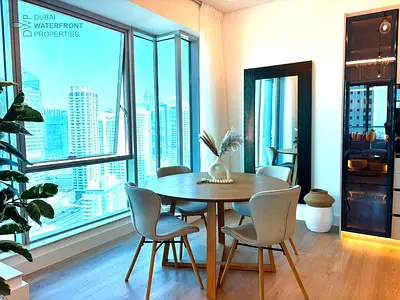 Rare Fully Upgraded 2BR | Marina & Sea Views