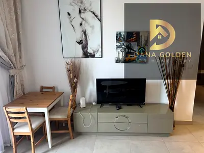 One room, a hall, a fully equipped kitchen with cabinets, one bathroom, a balcony overlooking sea ,7200 with internet, gym, swimming pool
