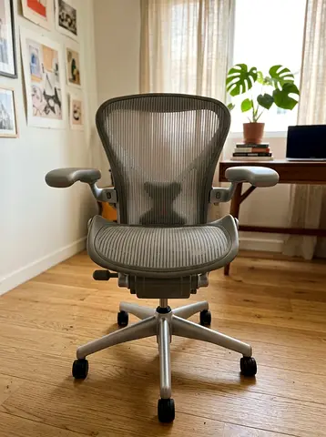 Herman Miller Aeron used in gray